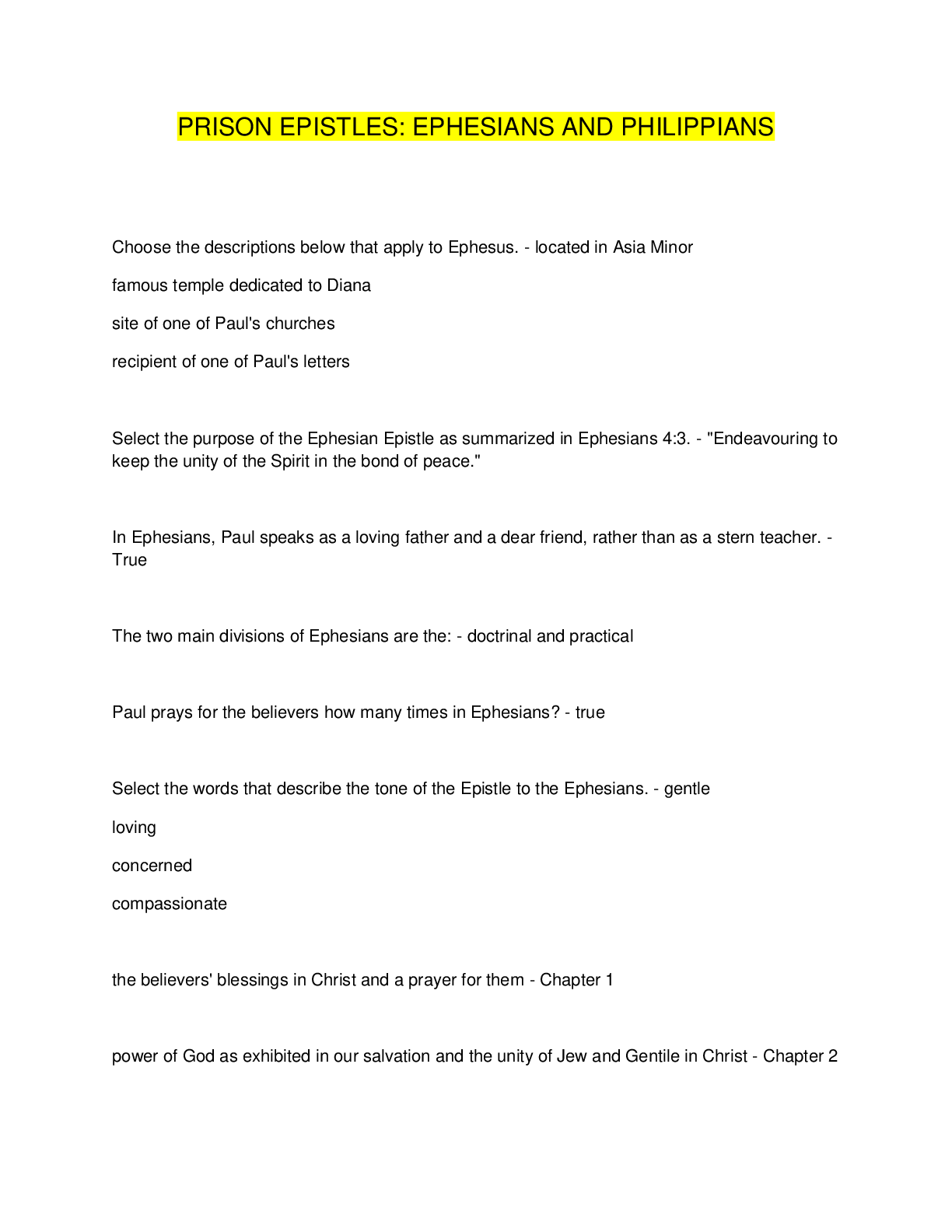 Preview image for PRISON EPISTLES: EPHESIANS AND PHILIPPIANS